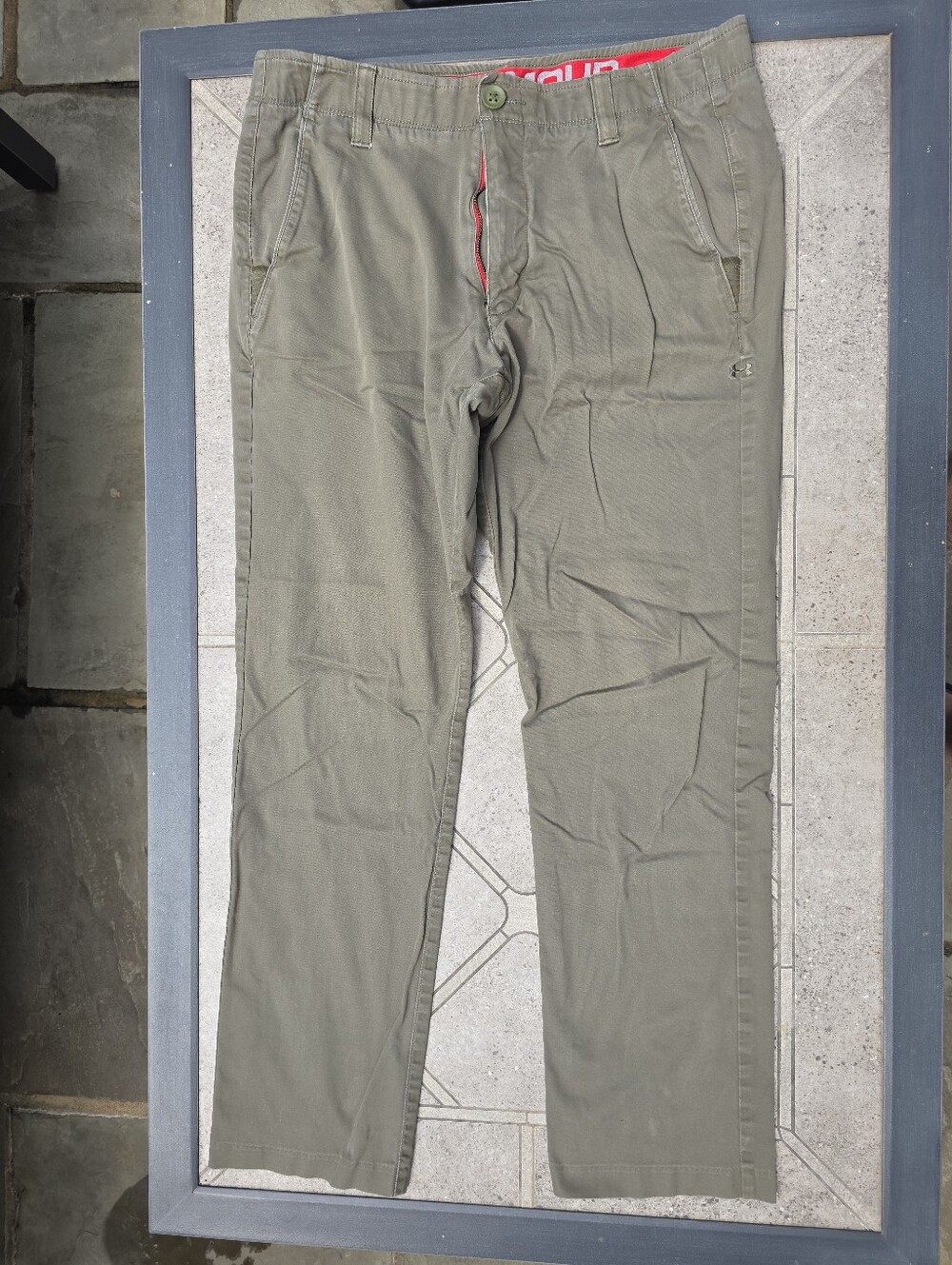 Under Armour Men's Performance Tapered Leg Chino Pants Green 36/32